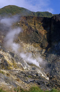 * 台北陽明山馬槽小油坑硫氣孔噴氣景觀