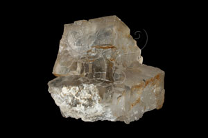 * 圖說：石鹽為一種相當普遍的礦物，本件石鹽結晶體因含雜質，略呈淺黃色。* 作者：洪誌楀拍攝* 智財權：國立自然科學博物館
