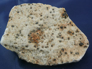 * 圖說：
				圖7.白色花崗岩（磁鐵礦），產地：烈嶼羅厝。